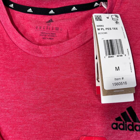 ✨Adidas Men Performance T-Shirt 2-Pack Blue Red Heather Size M NWT Training Tee - Picture 5 of 9